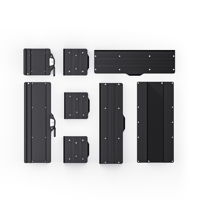 Snapmaker 2.0 Quick Swap Kit components, including metal plates for easy toolhead swaps.