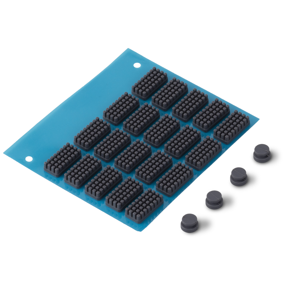 Angled product shot of Snapmaker U1 Nozzle Cleaning Brushes & Parking Pads Kit with silicone scrapers and 4 silicone clog removers for efficient cleanup.