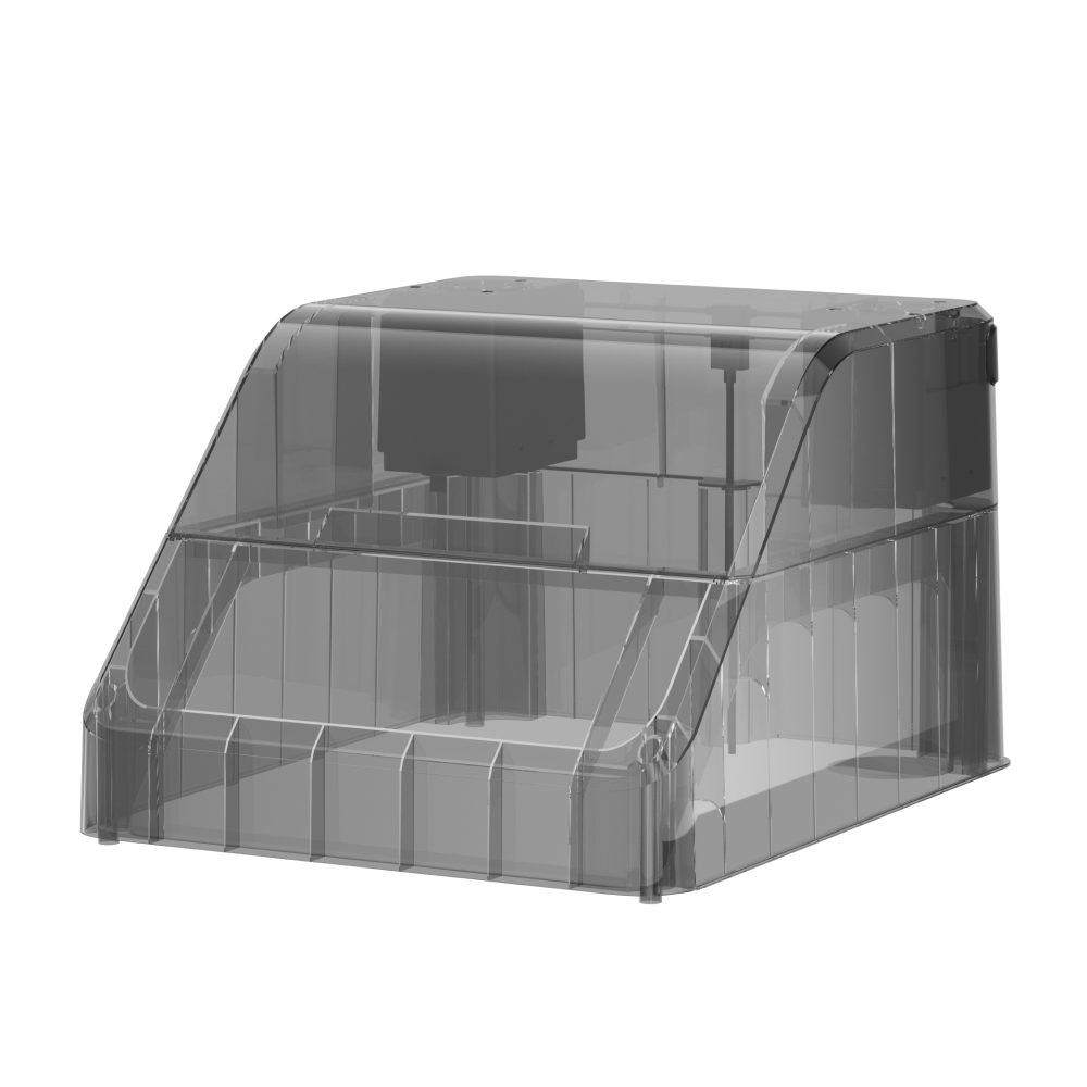 Transparent Top Cover for Snapmaker U1 3D Printer with built-in air filtration and passive heating system.