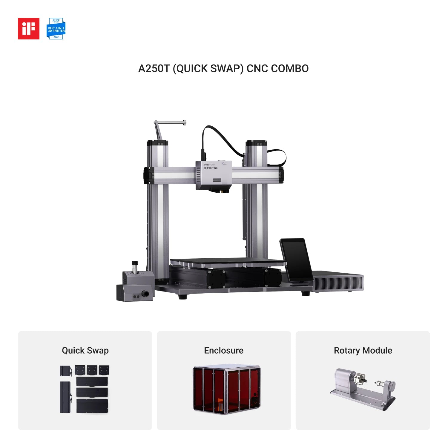 Snapmaker 2.0 Modular 3-in-1 3D Printer A250T