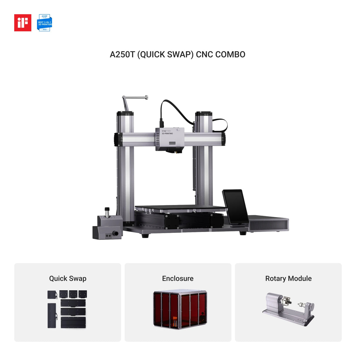 Snapmaker 2.0 Modular 3-in-1 3D Printer A250T - Snapmaker US Snapmaker 2.0 Modular 3-in-1 3D Printer A250T - Snapmaker US