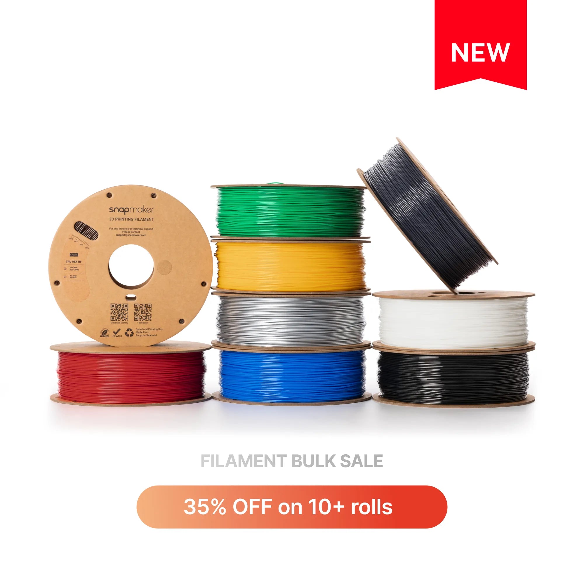 TPU 95A HF Filament (RFID) - 1kg