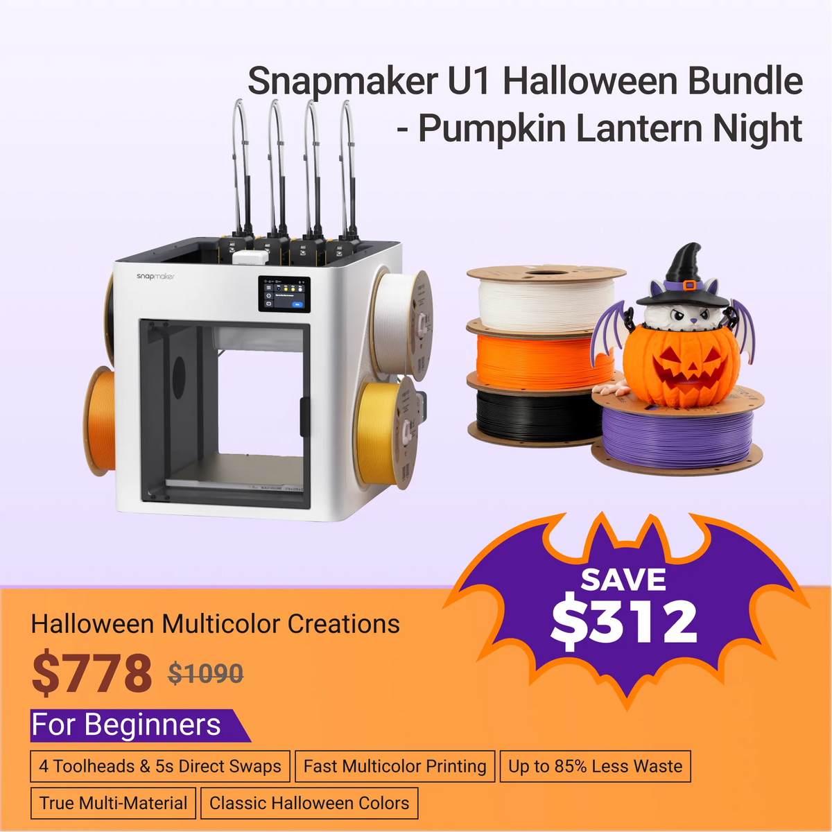 Snapmaker U1 Toolchanger 3D Printer - Snapmaker US